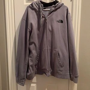 North face men’s xxl grey zip up